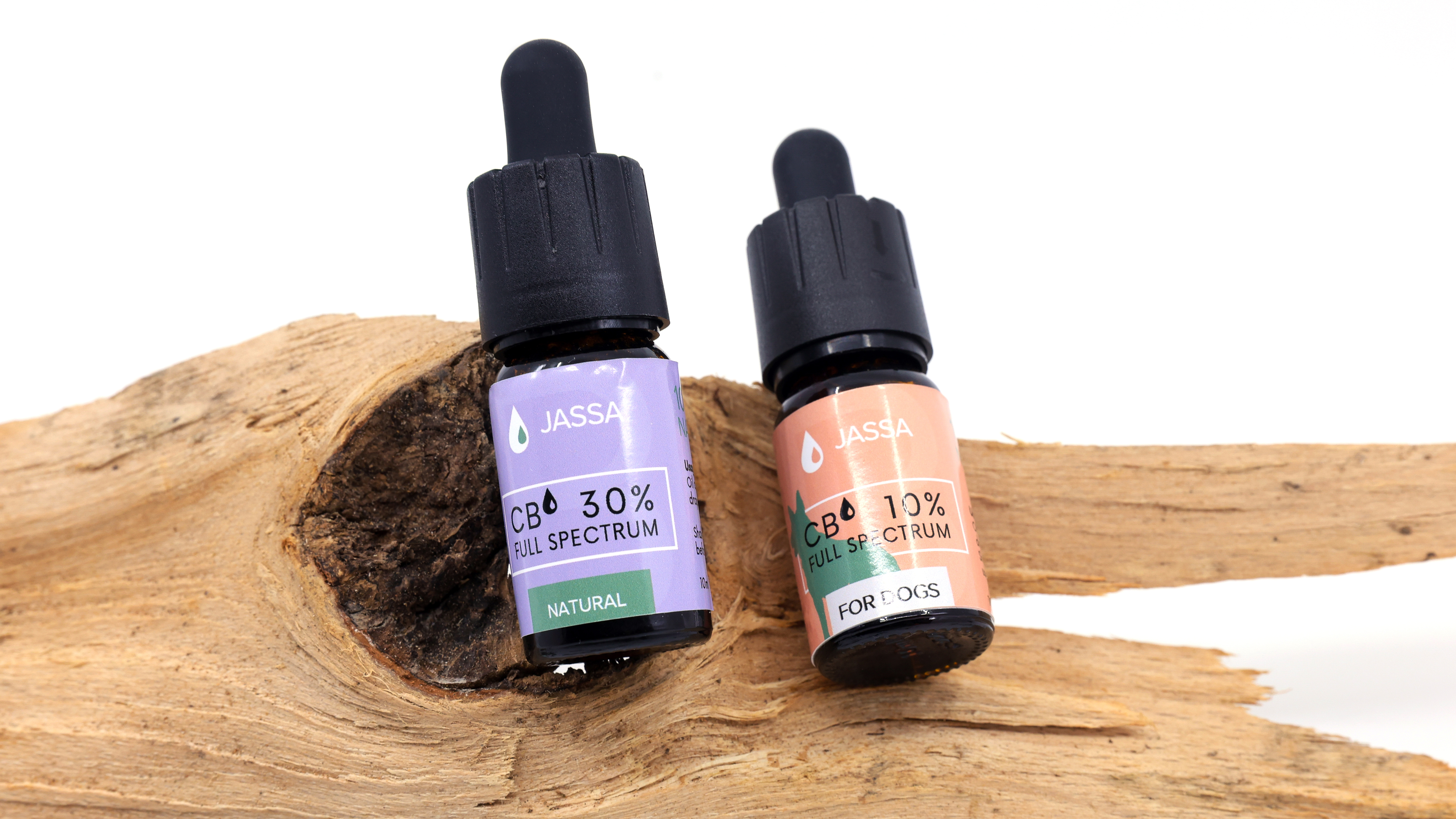 JASSA CBD collection on natural driftwood